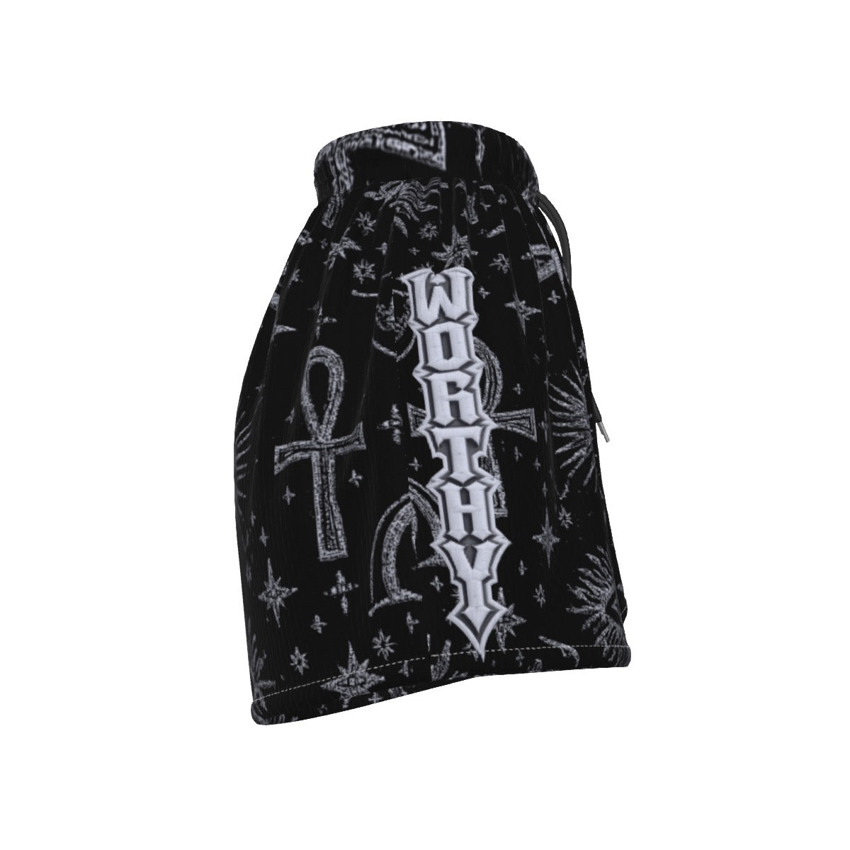 Crowned Worthy Basketball Shorts for Teens & Women – Lightweight Performance Mesh, Streetwear & Gym Training Shorts