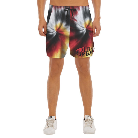 Tie Dye Men’s Athletic Sport Shorts | Tie Dye Athletic Shorts for Men and Teens