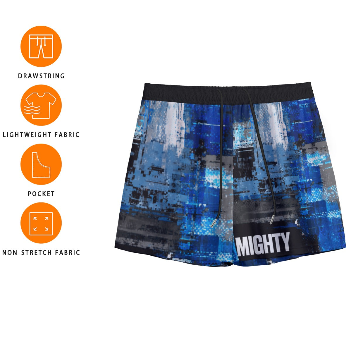 Royal Blue & White Basketball Shorts – Lightweight Mesh Hoop Shorts for Gym Runs, Pickup Games & Street Basketball Royal Blue and White Basketball Shorts Sports Shorts Mesh Shorts