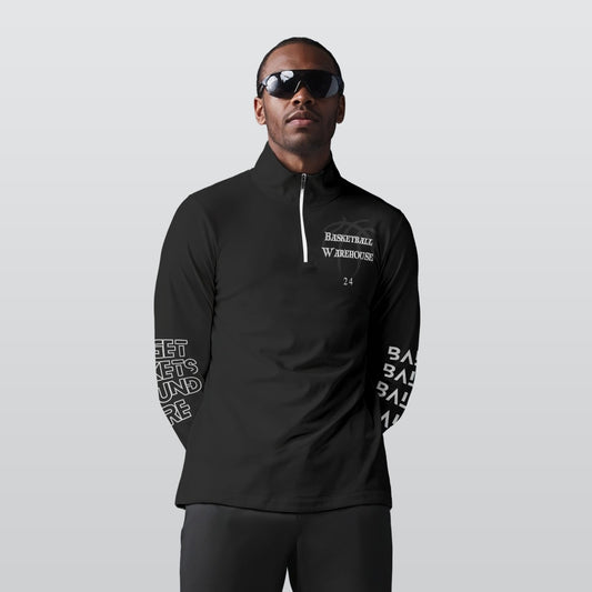 Custom Basketball Warehouse Warm Up Sports Collar Jersey With Long Sleeve