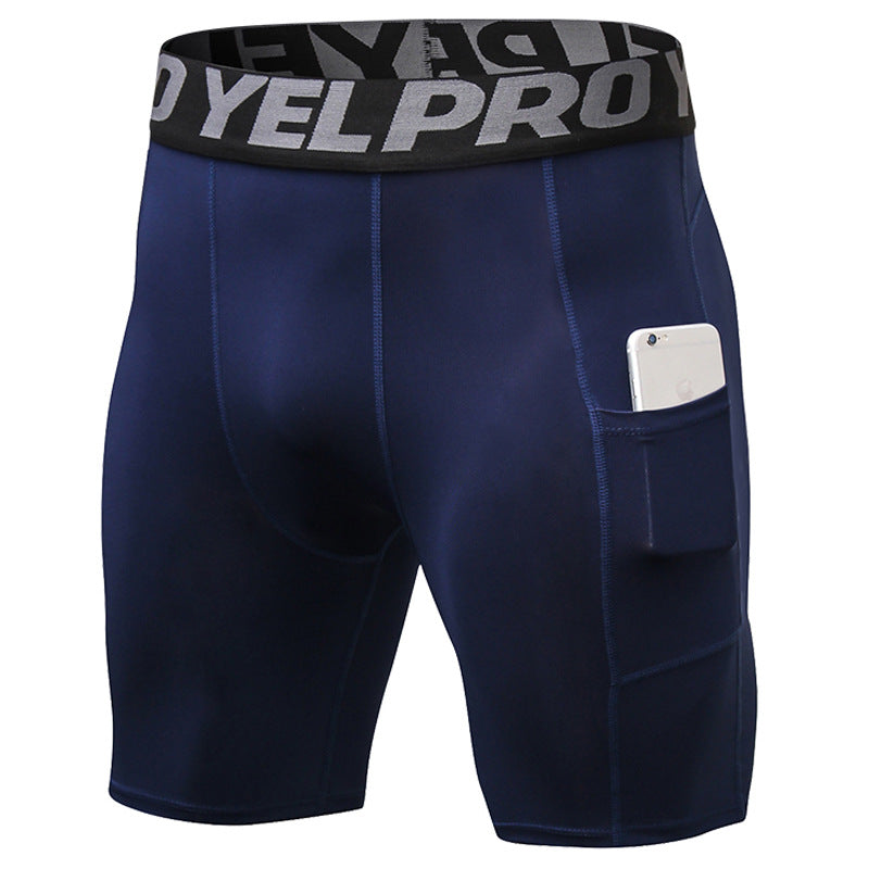 Sports Tights for Men Men's PRO Gym Shorts With Pockets Sports Running Training Sweat Drying Stretch Tights