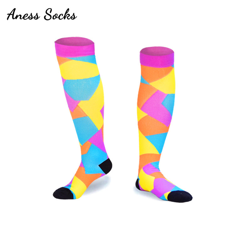 Healthy Calf Compression Socks for Men & Women – Breathable Nylon Silk Stovepipe Sports Socks for Running, Cycling, and Everyday Support