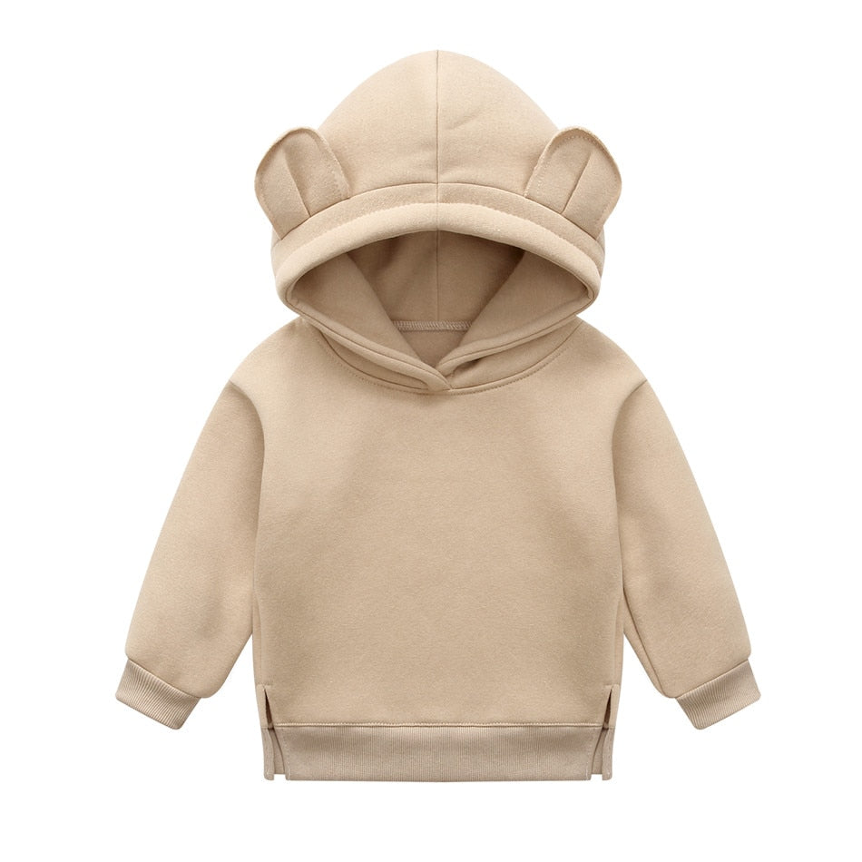 Trendy Unisex Baby Boys Girls Clothes Winter Spring Cute Hoodies Korean kids Hoodie Thicken Fleece Sweatshirt Children's clothing, Orangemom