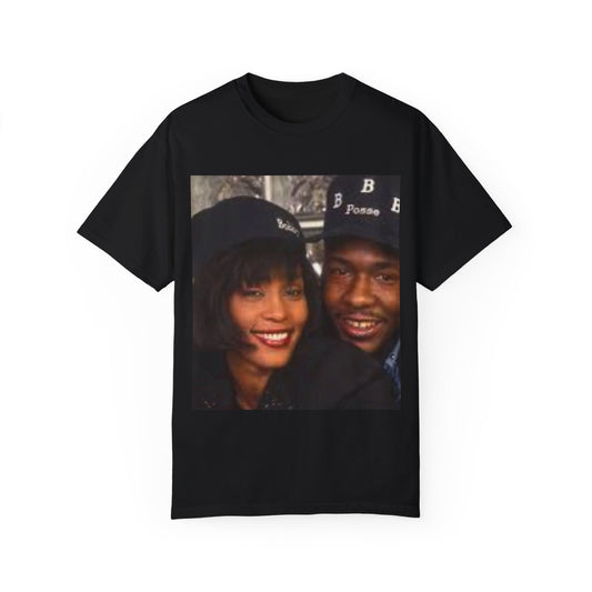 Whitney and Bobby, Bobby and Whitney, Love Story, Hip Hop Love, Unisex Garment-Dyed T-shirt