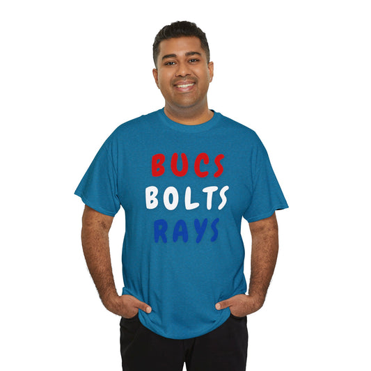 BUCS BOLTS RAYS Shirt Tee adult