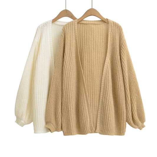 Luxury Minimalist Loose Sweater – Medium-Long Commuter Style Unisex Pullover | Solid Color Half-Open Neck Patchwork Knit | Cozy Acrylic Nylon Everyday Sweater