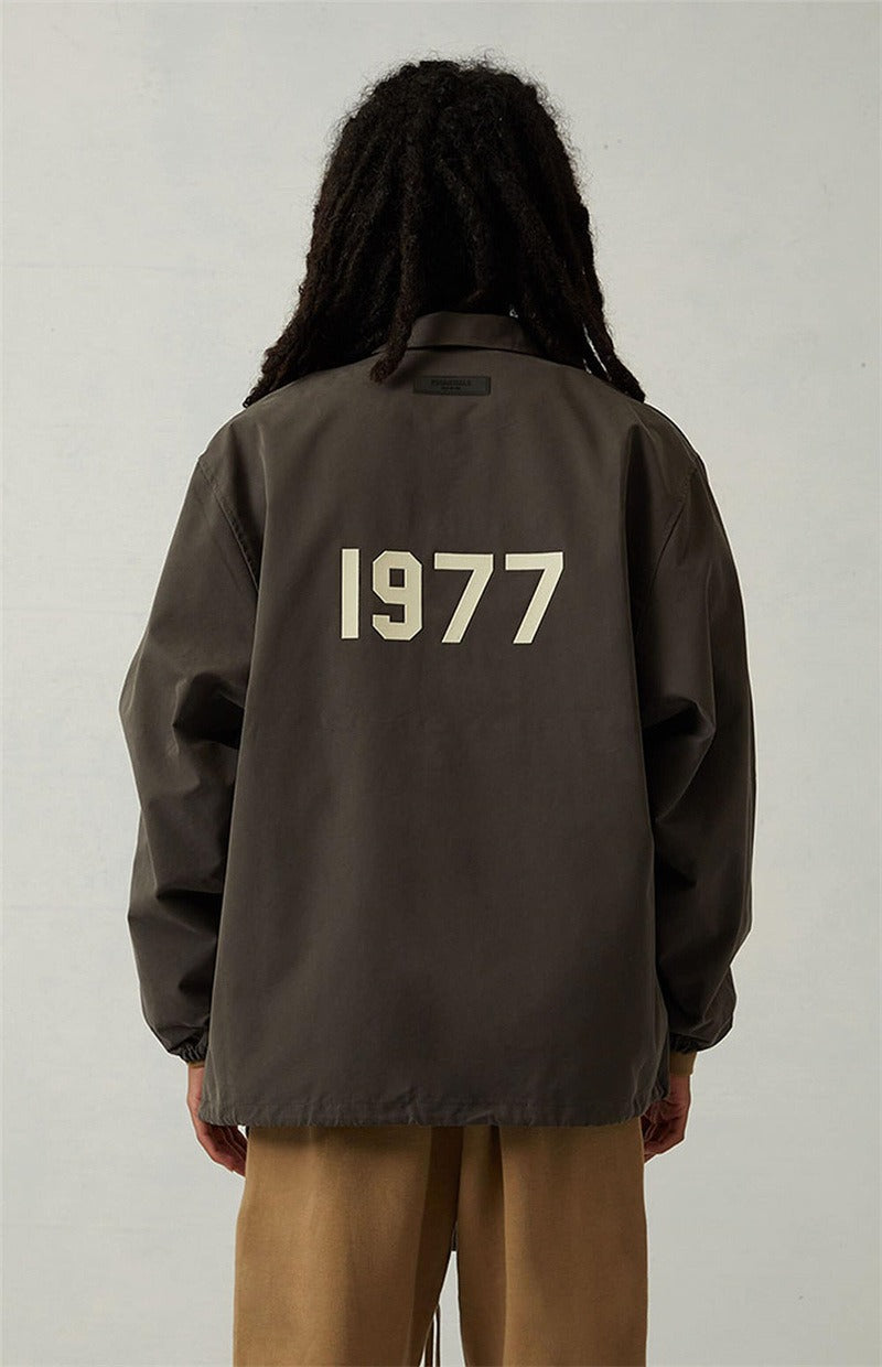 ESSENTIALS Style1977 Jacket Flocked Printed Jacket High Street Jacket