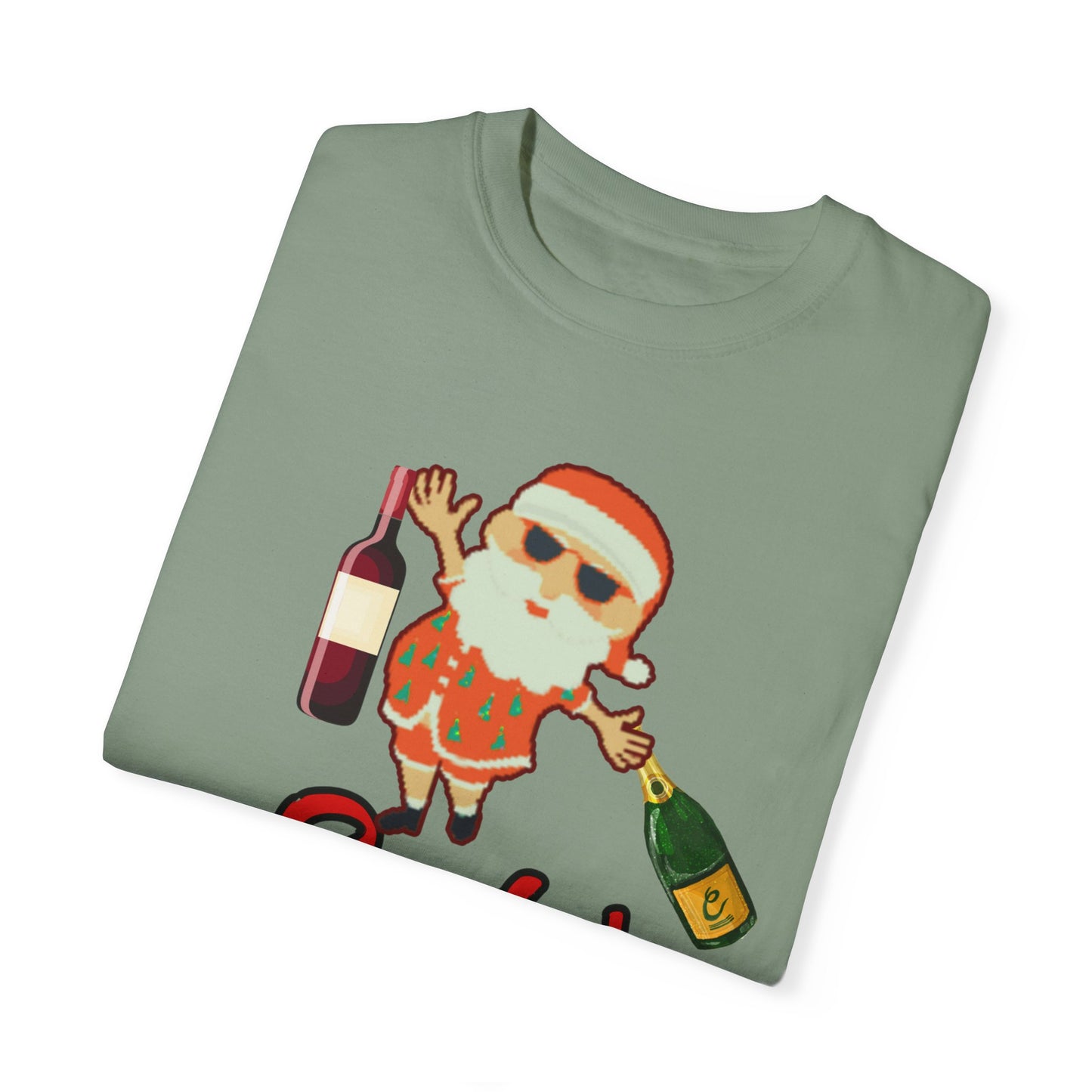 Santas Drunk, Christmas Shirt, Santa Shirt, Holiday Shirt, Funny Christmas, Funny Holiday, Unisex Garment-Dyed T-shirt