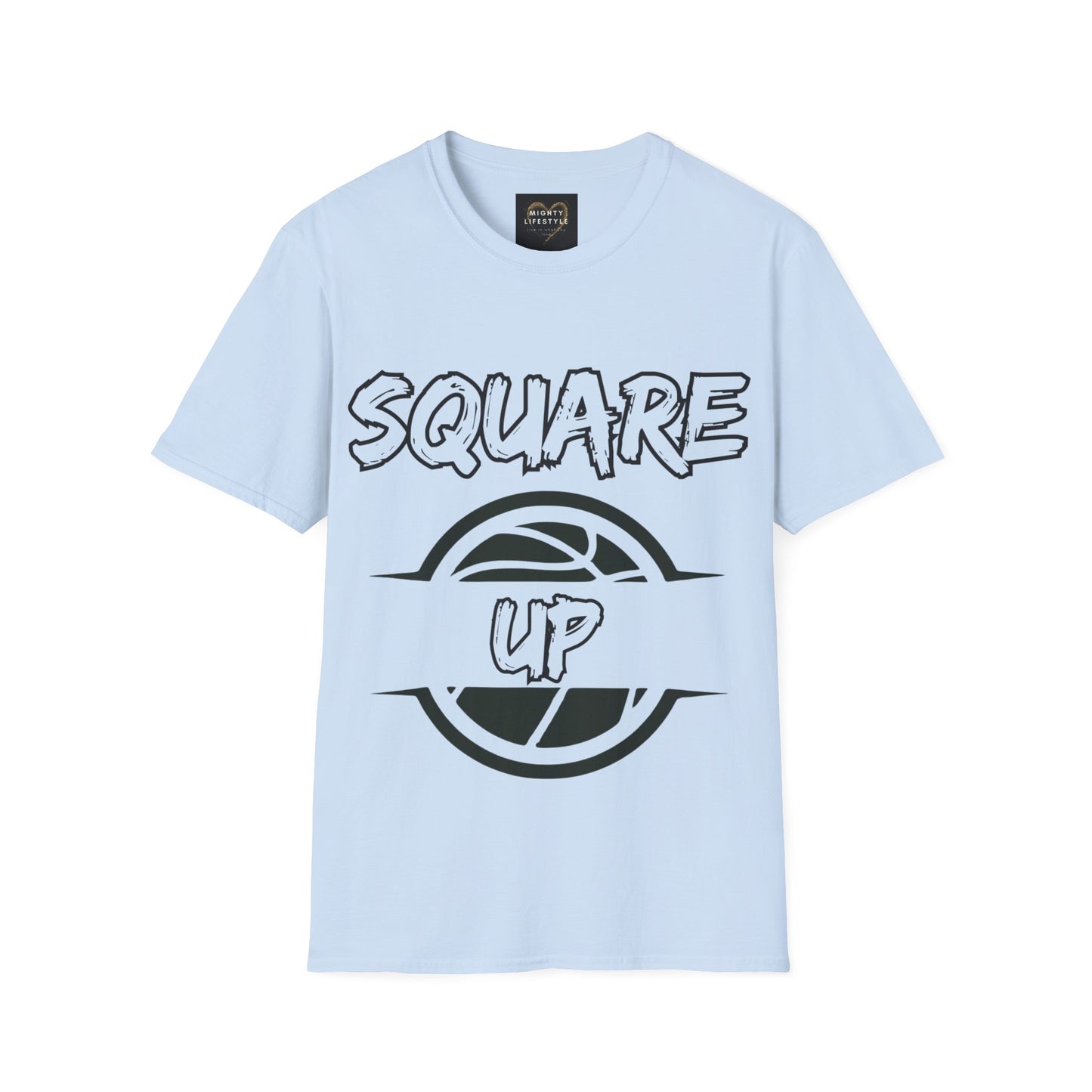 Square Up | Travel Basketball| AAU Basketball | Basketball Shirt |Basketball Mom| Basketball Dad |  Unisex Basketball Shirt | Sports Shirt | Baller Shirt | Mighty Lifestyle |  Softstyle T-Shirt