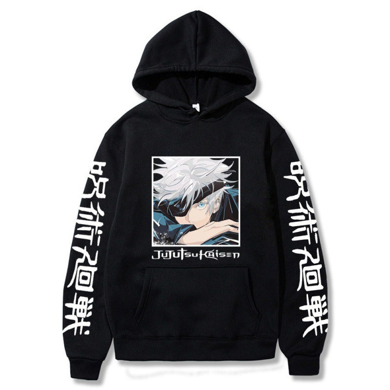 Anime Hoodie, Japanese anime spell battle, Gojo Goku, new student creative hoodie Gojo Satoru & Suguru Geto Jujutsu Kaisen Hoodie – Anime Spell Battle Graphic Hoodie | Unisex Streetwear Pullover for Fall & Winter | Mighty Lifestyle
