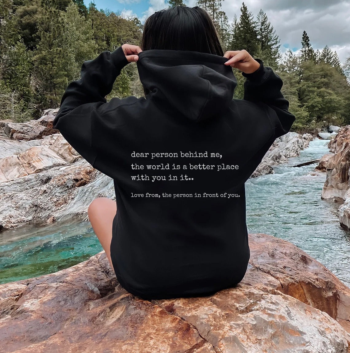 Mighty Lifestyle Empathy Hoodie | Dear person behind me hoodies and sweaters, mental health sportswear