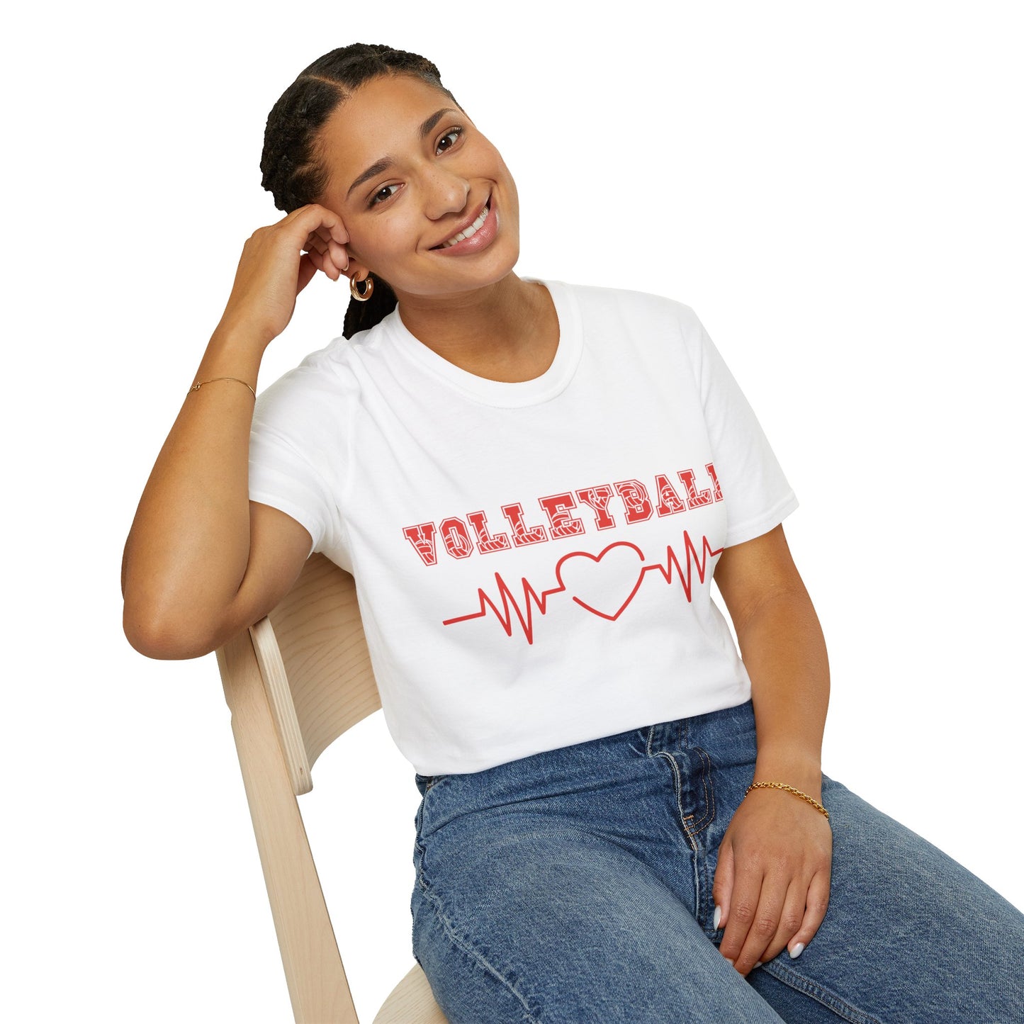 Volleyball Mom  | Volleyball Shirt | Sports Shirt | Baller Shirt | Mighty Lifestyle |  Softstyle T-Shirt