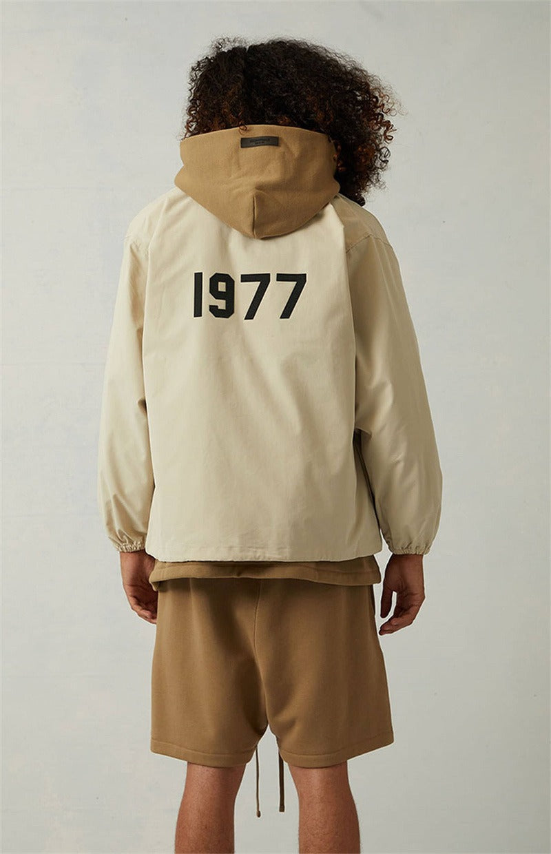 ESSENTIALS Style1977 Jacket Flocked Printed Jacket High Street Jacket