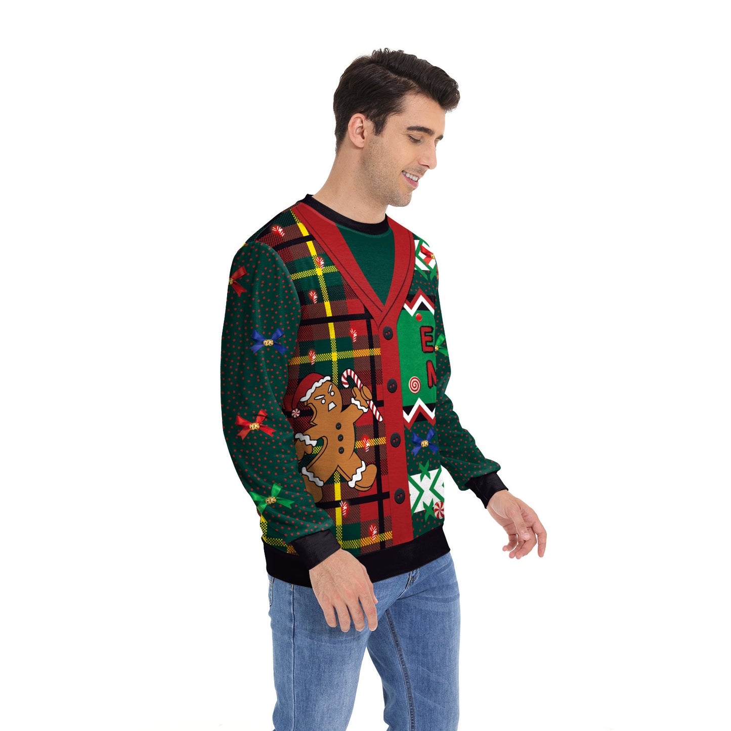 Ugly Sweater For Christmas Party Holiday Party Sweater reindeer round neck hoodie