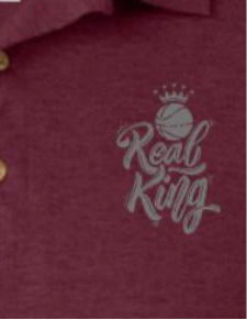 Real Basketball King Goat Jersey Polo Shirt Coach Polo; Athlete Polo; Player Polo