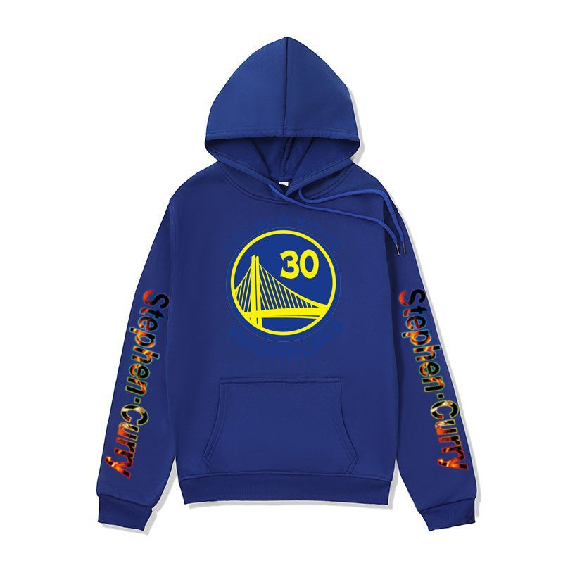 Men's NBA Golden State Warriors Basketball Sweatshirt Stephen Curry Printed Hoodie Loose Fit