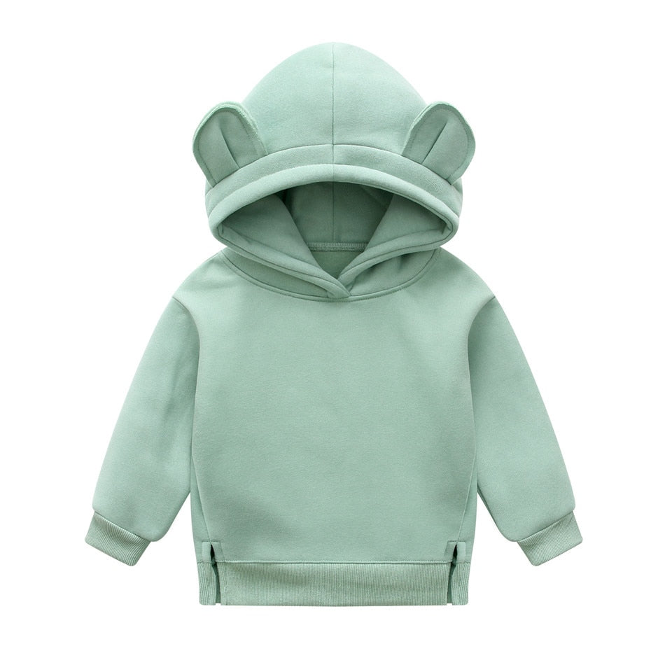 Trendy Unisex Baby Boys Girls Clothes Winter Spring Cute Hoodies Korean kids Hoodie Thicken Fleece Sweatshirt Children's clothing, Orangemom