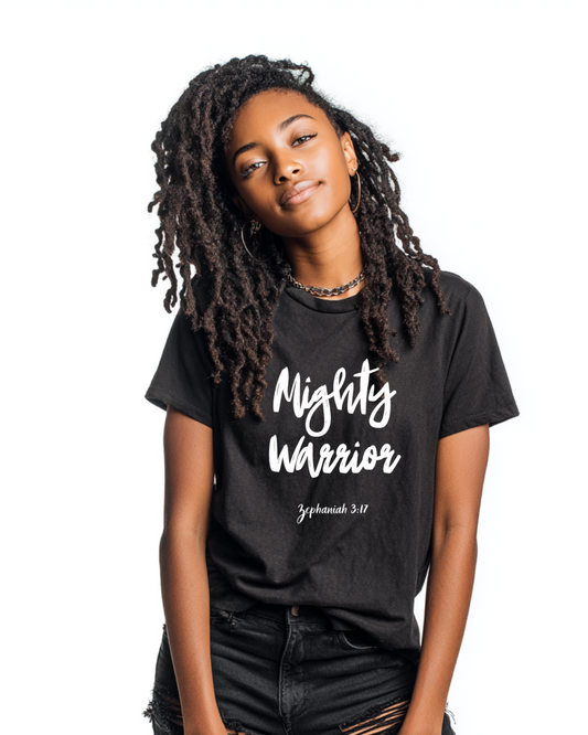 ML - Mighty Warrior Tee - Unisex Jersey T-Shirt, Inspirational Apparel, Faith-Based Gift, Christian Shirt, Casual Wear