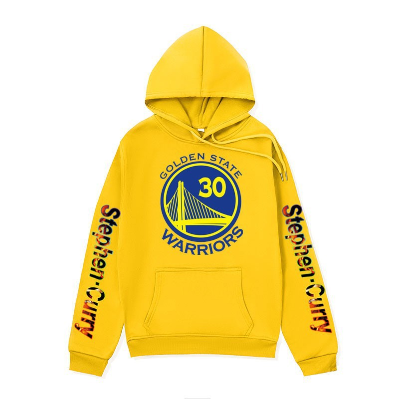 Men's NBA Golden State Warriors Basketball Sweatshirt Stephen Curry Printed Hoodie Loose Fit