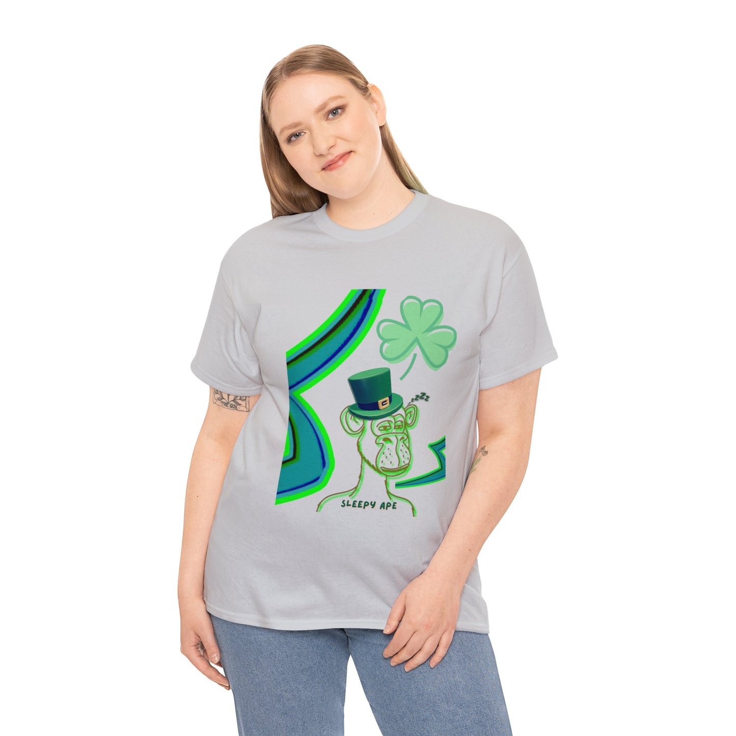 St Patrick's Sleepy Ape Shirt, St Patrick's Day Shirt, Lucky Shirt, Shirt for Spring, Gift for St Patty