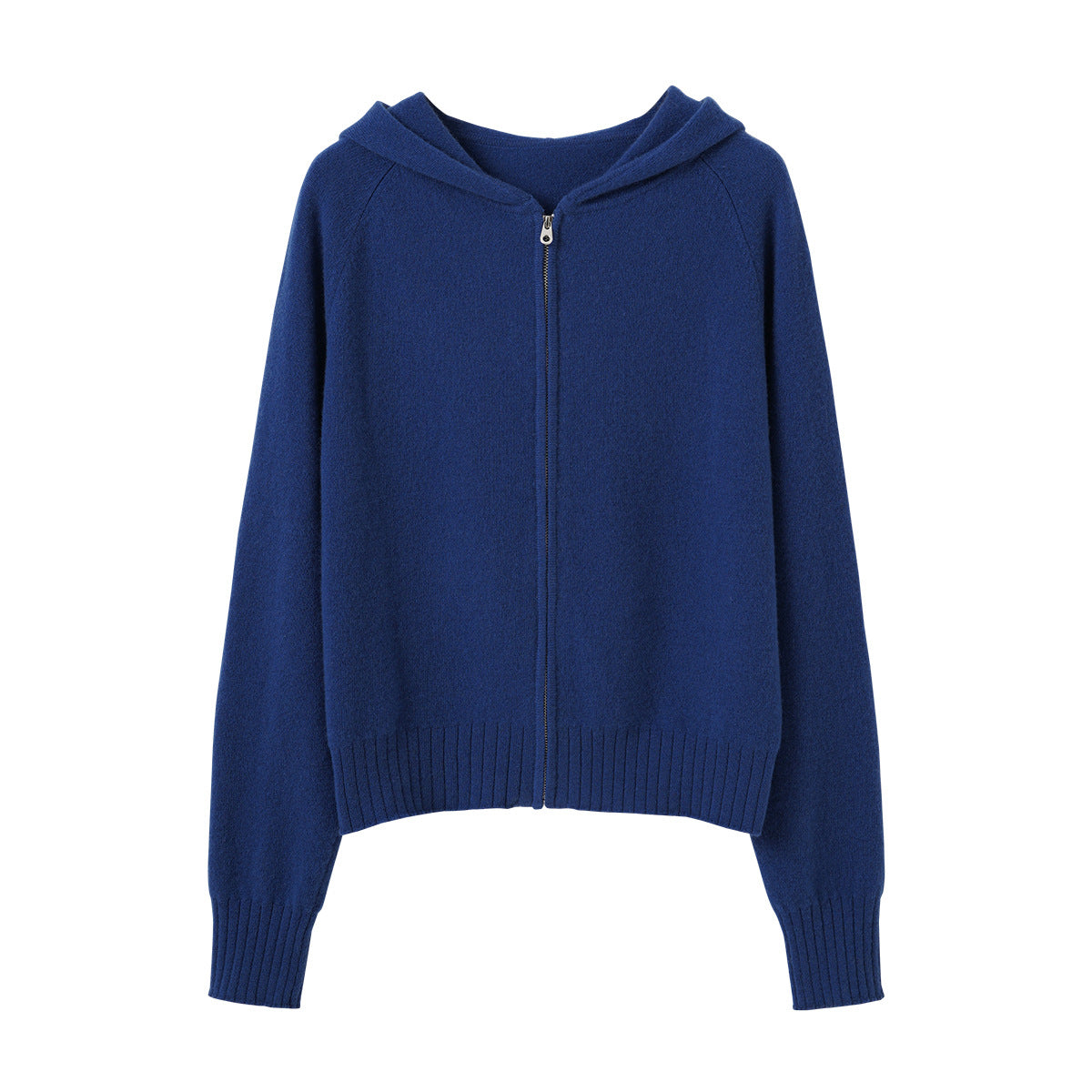 Knitted Zip-Up Hoodie Short Jacket Women's Comfy Streetwear-Style Casual Long Pants Belted Set