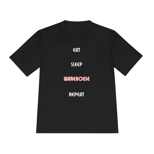 BW Eat Sleep Warehouse Repeat Tee - Basketball Warehouse Eat Sleep Warehouse Repeat Basketball Unisex Moisture Wicking Performance TShirt Basketball Warehouse Unisex Tee