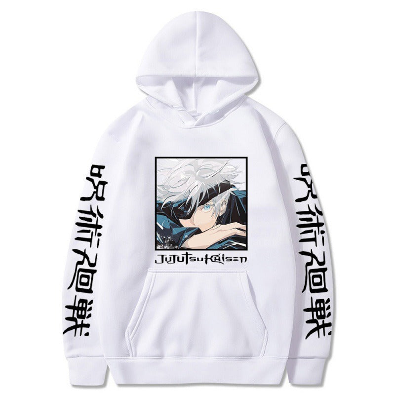 Anime Hoodie, Japanese anime spell battle, Gojo Goku, new student creative hoodie Gojo Satoru & Suguru Geto Jujutsu Kaisen Hoodie – Anime Spell Battle Graphic Hoodie | Unisex Streetwear Pullover for Fall & Winter | Mighty Lifestyle