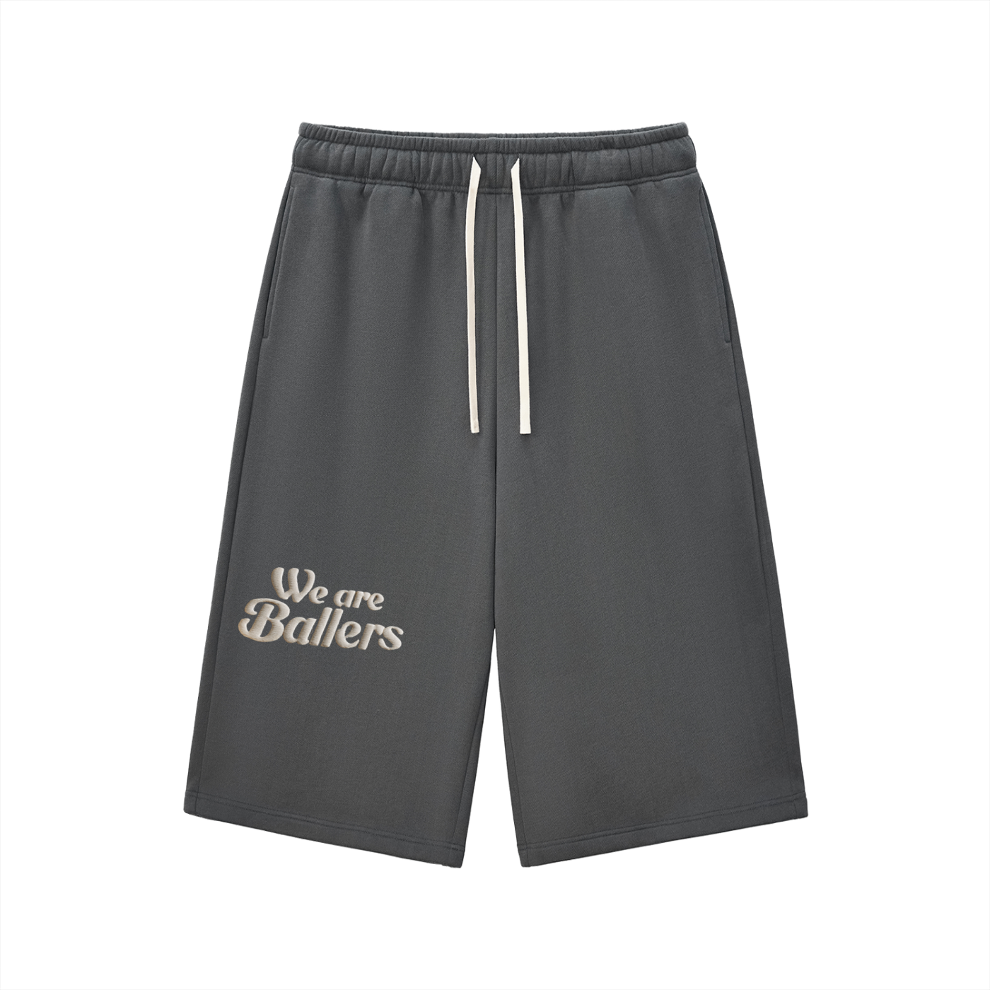 We Are Ballers Relaxed Drawstring Three-quarter Sweatpants