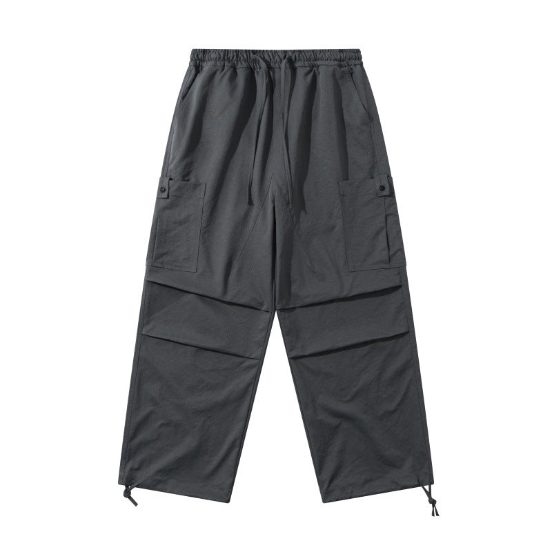 Multi-Pocket Cargo Pants Men  Loose Cuffed Paratrooper Pants