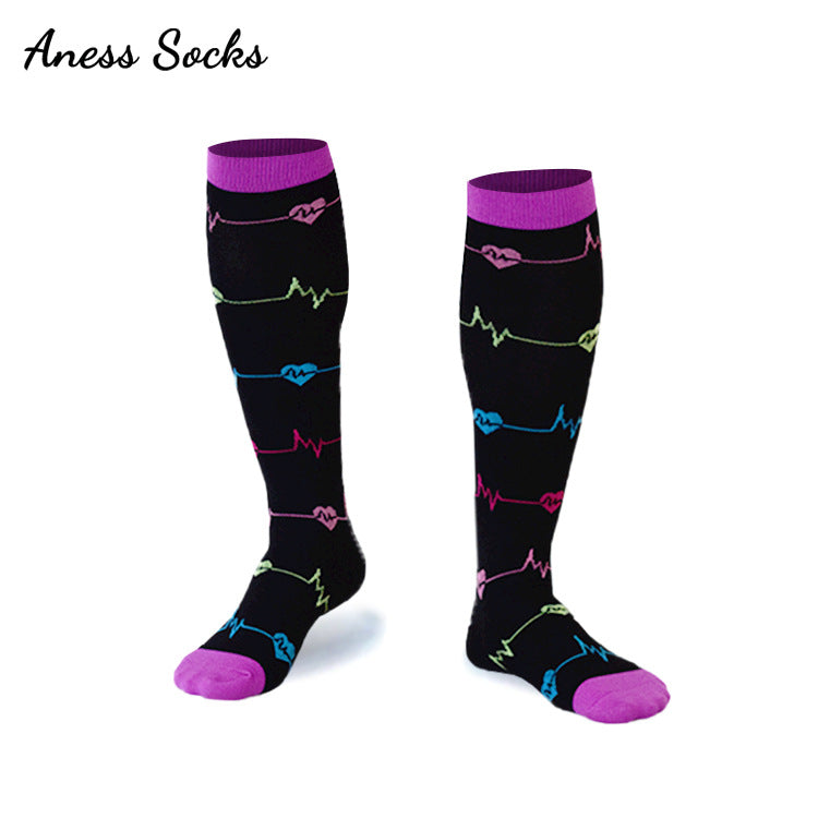 Healthy Calf Compression Socks for Men & Women – Breathable Nylon Silk Stovepipe Sports Socks for Running, Cycling, and Everyday Support