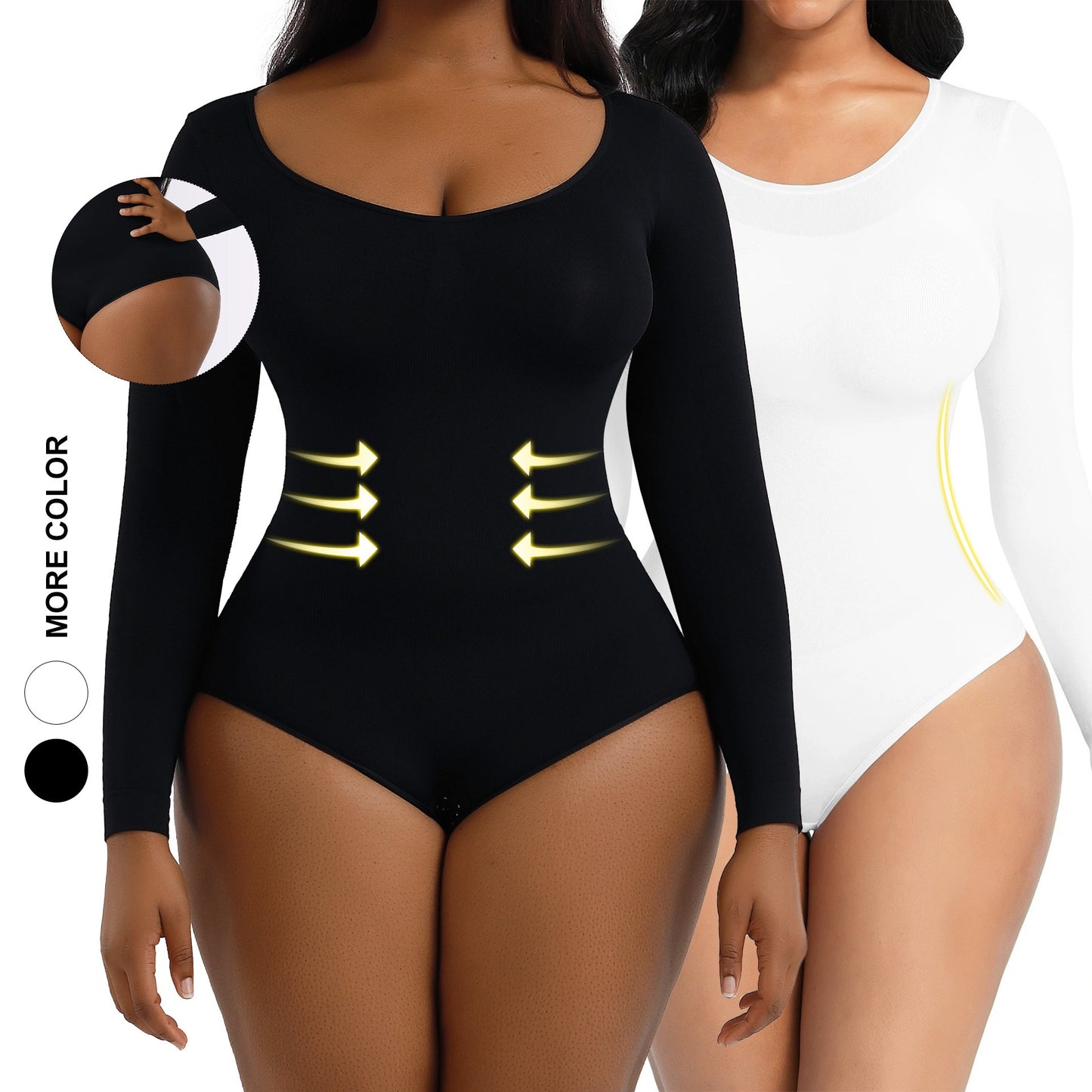 The Megan Body Suit | Bodysuit Body Hugging Body Lifting Body Shaping Women's Bodysuit Long Sleeve Body Slimming Cloth Body Shaping