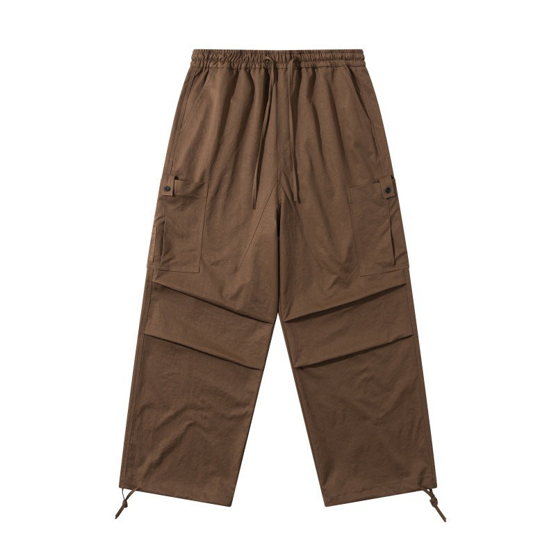 Multi-Pocket Cargo Pants Men  Loose Cuffed Paratrooper Pants