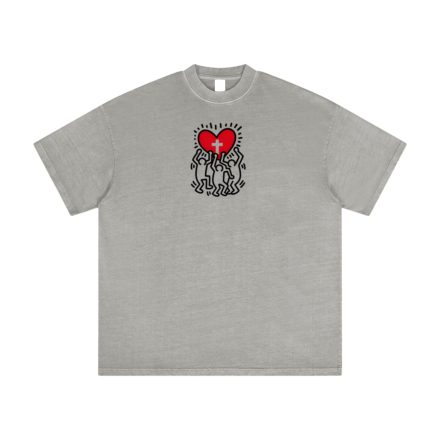 Hearts Above Inspired by Artistry of RH Snow Washed T-Shirt
