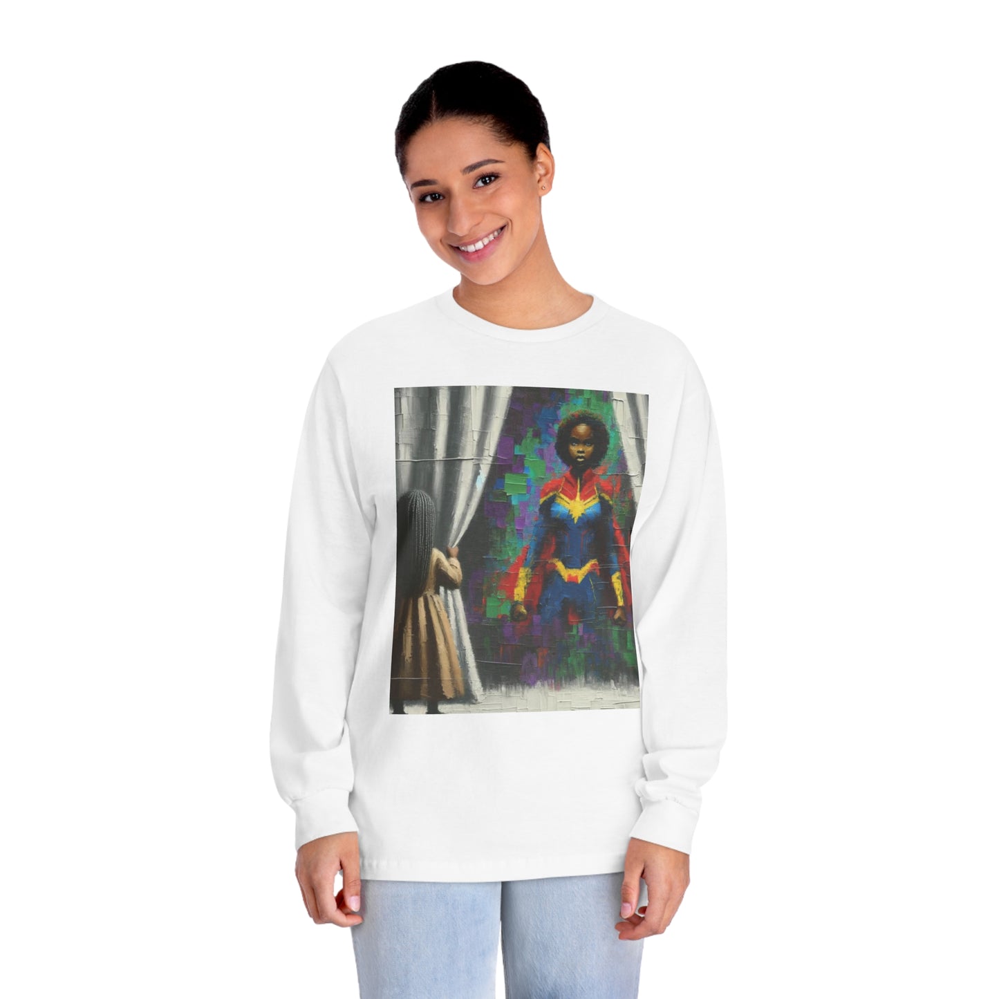 Superhero Inside | Black History | Comic Shirt | Unisex Classic Long Sleeve T-Shirt