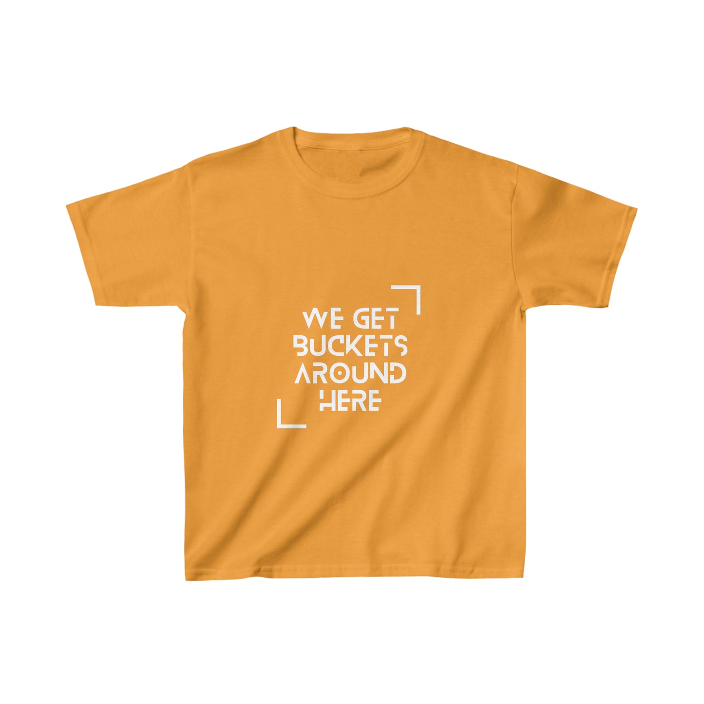 We Get Buckets Around Here | Basketball Shirt for Girls and Boys | Youth Kids Basketball Shirt | Sports Shirt Basketball Shirt | Casual or Sports Shirt for Kids