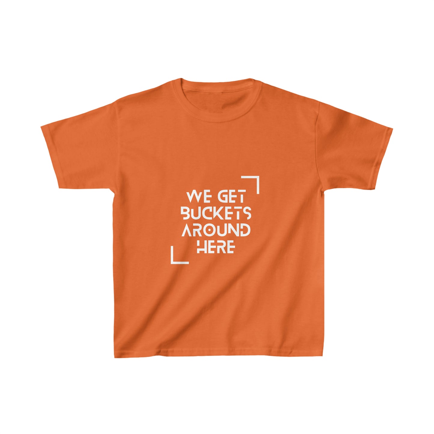 We Get Buckets Around Here | Basketball Shirt for Girls and Boys | Youth Kids Basketball Shirt | Sports Shirt Basketball Shirt | Casual or Sports Shirt for Kids