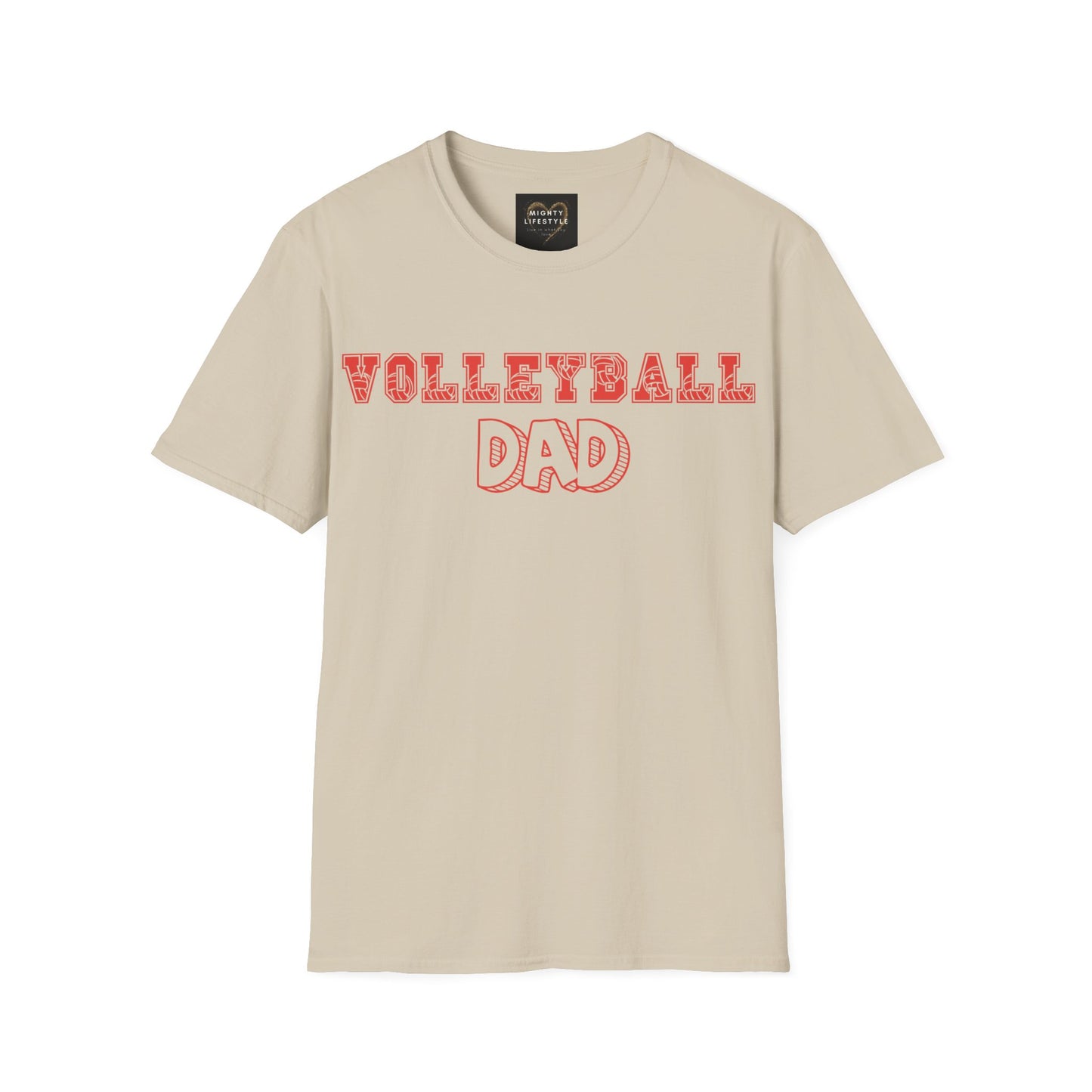 Volleyball Dad | Volleyball Shirt | Sports Shirt | Gift for Dad Gift for Father | Baller Shirt | Mighty Lifestyle |  Softstyle T-Shirt