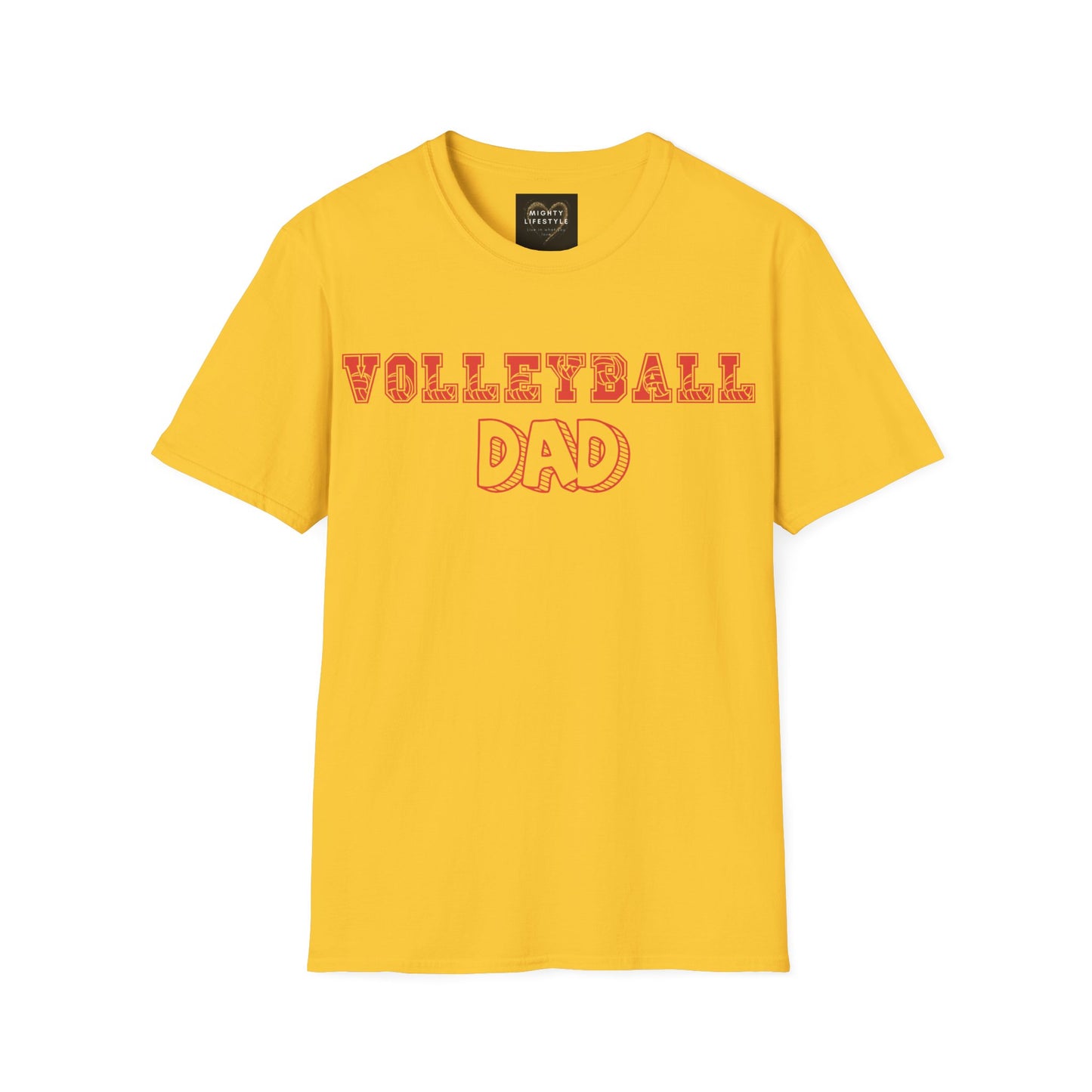 Volleyball Dad | Volleyball Shirt | Sports Shirt | Gift for Dad Gift for Father | Baller Shirt | Mighty Lifestyle |  Softstyle T-Shirt