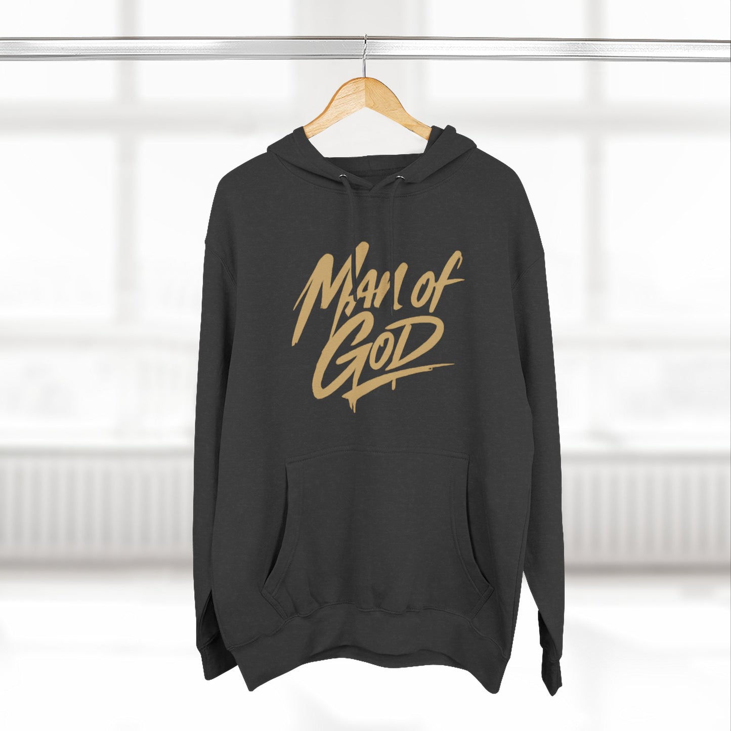 Man of God “Fearfully and Wonderfully Made" Hoodie — Three-Panel Fleece Faith Based Hoodie Christian Hoodie Jesus Hoodie God Hoodie
