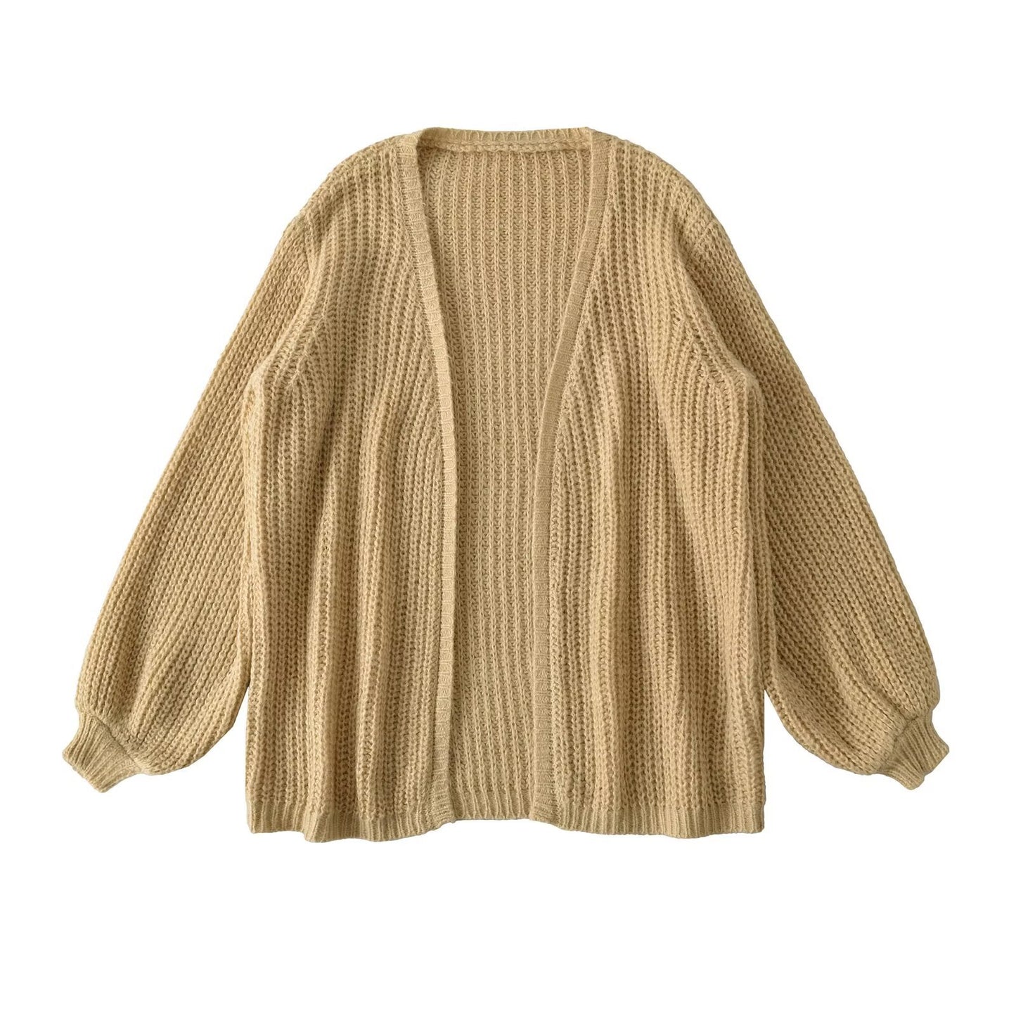 Luxury Minimalist Loose Sweater – Medium-Long Commuter Style Unisex Pullover | Solid Color Half-Open Neck Patchwork Knit | Cozy Acrylic Nylon Everyday Sweater
