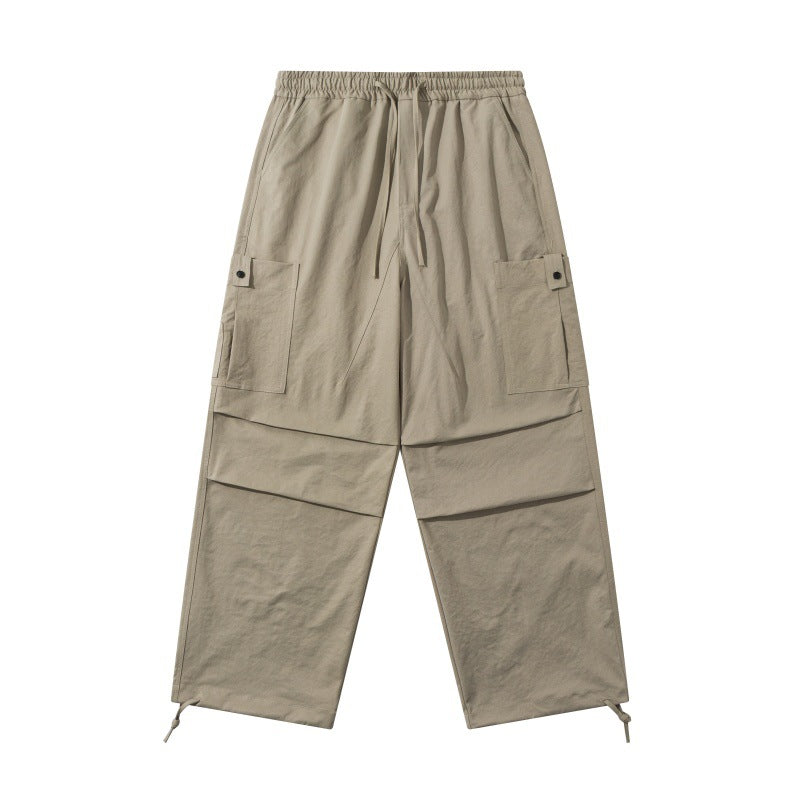 Multi-Pocket Cargo Pants Men  Loose Cuffed Paratrooper Pants