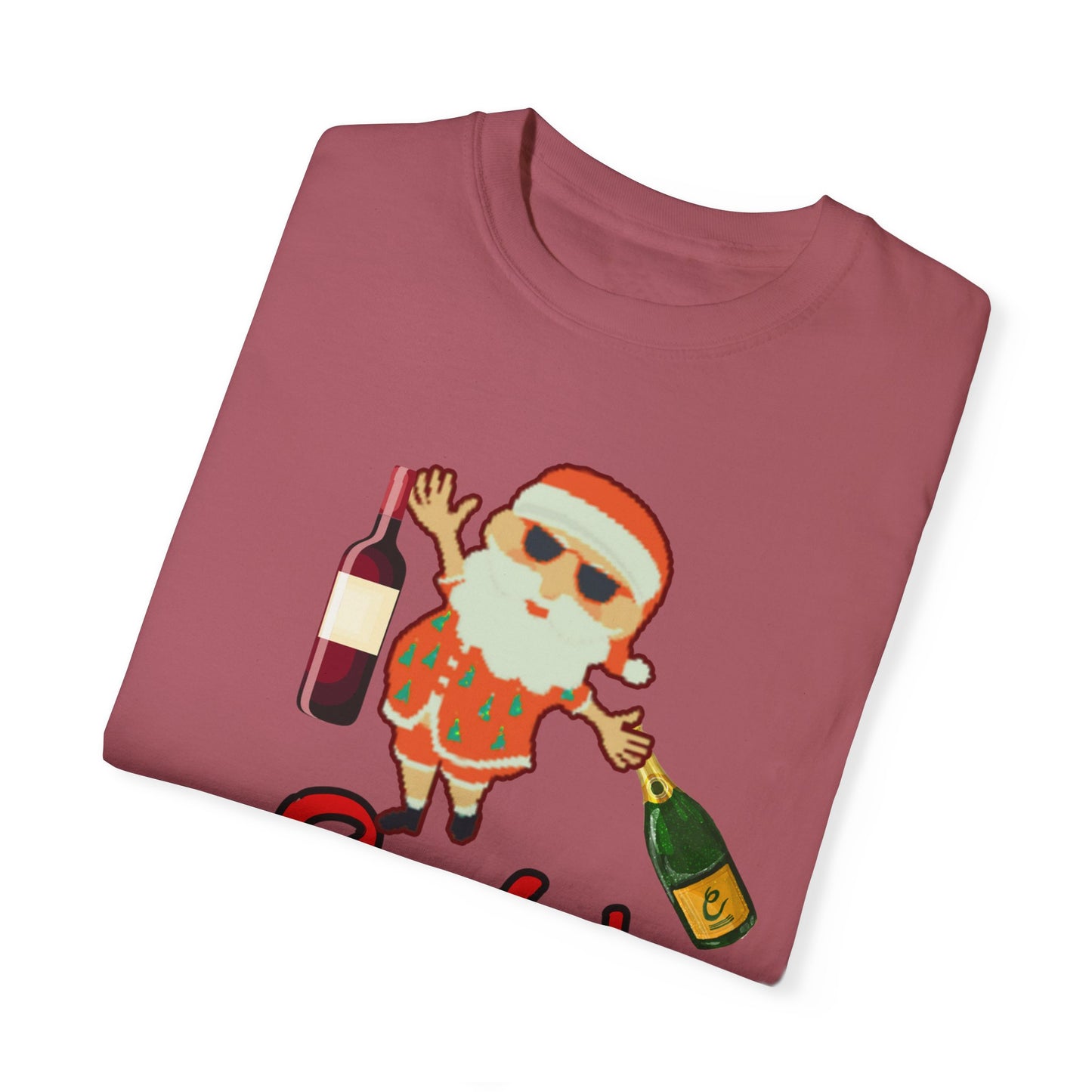 Santas Drunk, Christmas Shirt, Santa Shirt, Holiday Shirt, Funny Christmas, Funny Holiday, Unisex Garment-Dyed T-shirt