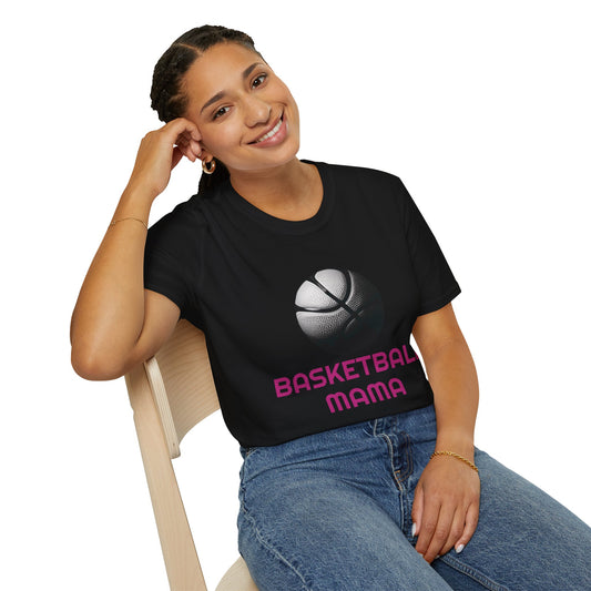BW BASKETBALL MAMA | Game Day Shirt | Travel Basketball| AAU Basketball | Basketball Shirt  |  Softstyle T-Shirt