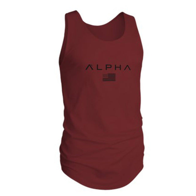 Mighty Lifestyle Alpha Gym Tank | Vest bodybuilding clothing and fitness men undershirt tank tops tops golds men undershirt