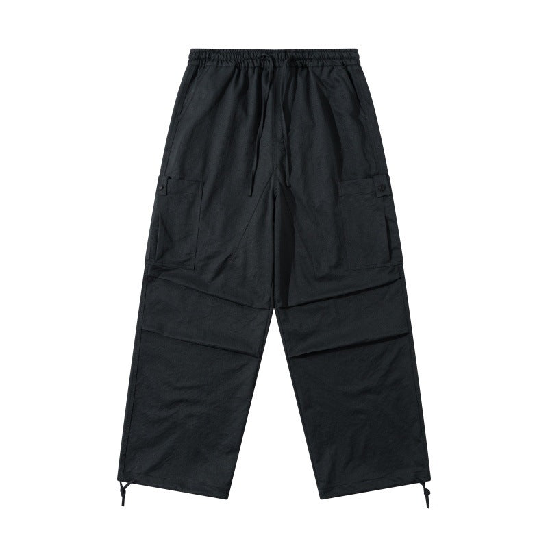 Multi-Pocket Cargo Pants Men  Loose Cuffed Paratrooper Pants