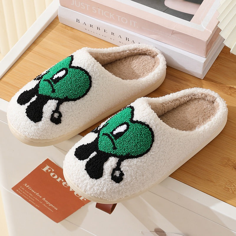 Valentine Slippers | Cotton slippers for women in winter,  anti slip, Mr. Mao slippers for men, couple cartoon warmth