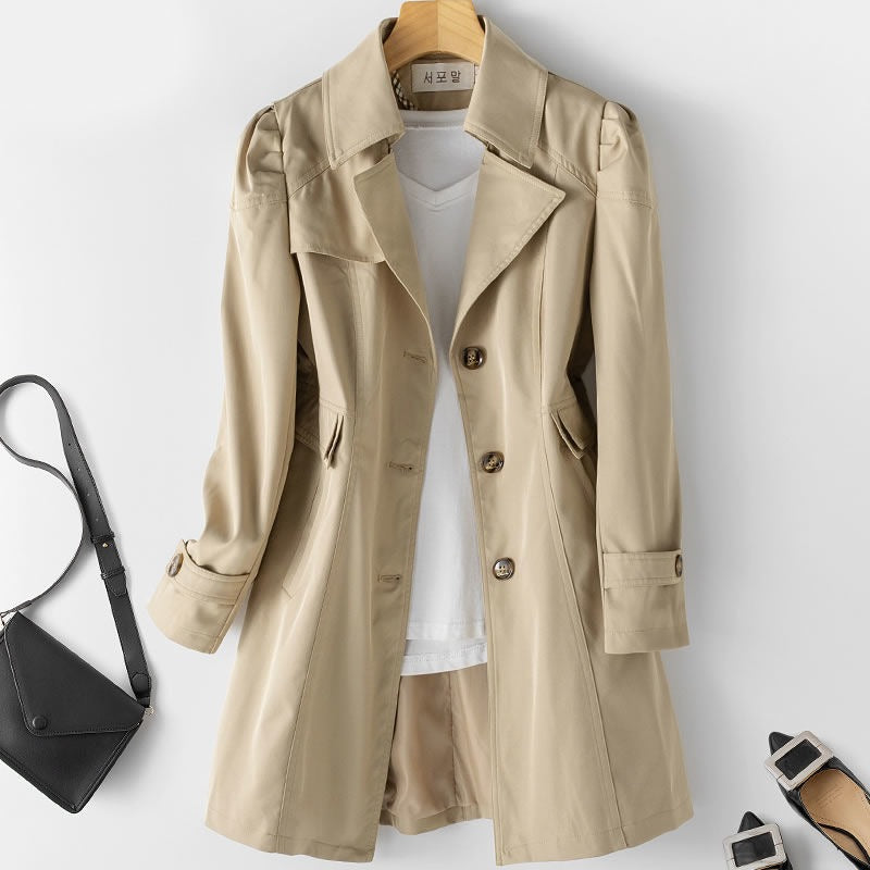 Autumn trench coat for women, slim fit Trendy TikTok viral  jacket, spring and autumn oversized versatile top for women