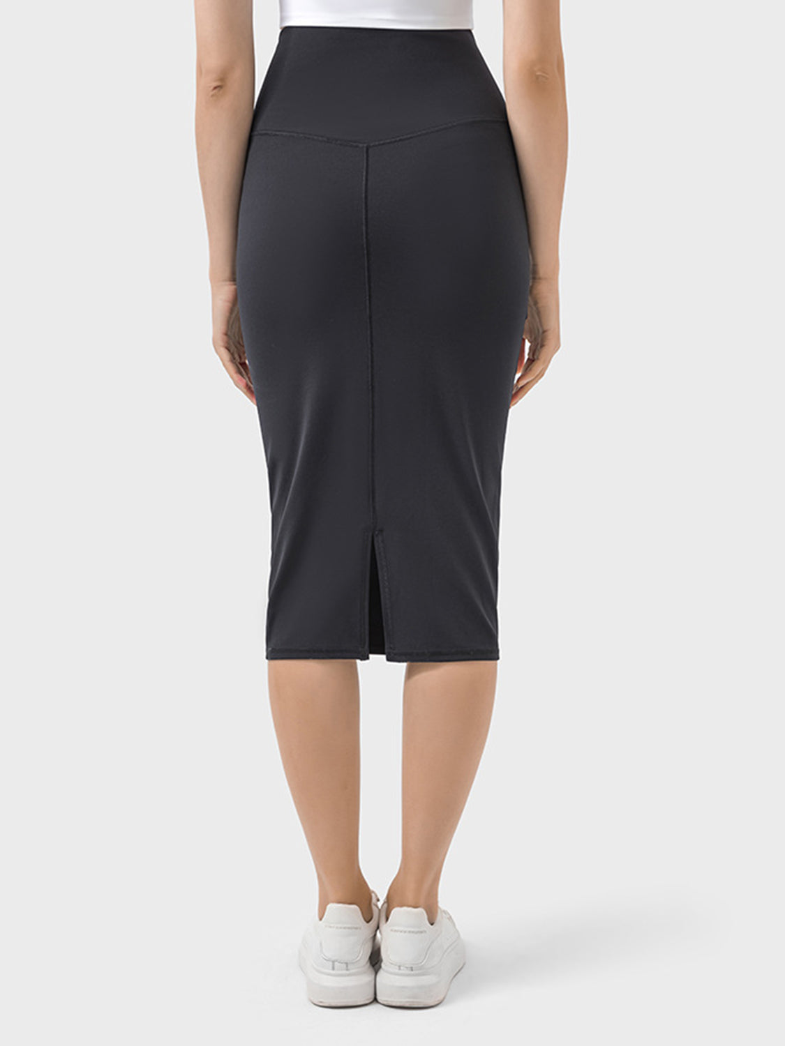 Sonya Slit Wrap Active Skirt | Work Skirt | Casual Comfortable Skirt | Pencil Skirt