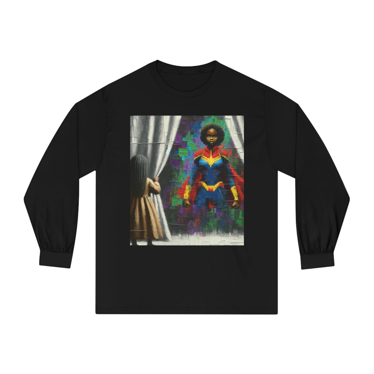 Superhero Inside | Black History | Comic Shirt | Unisex Classic Long Sleeve T-Shirt