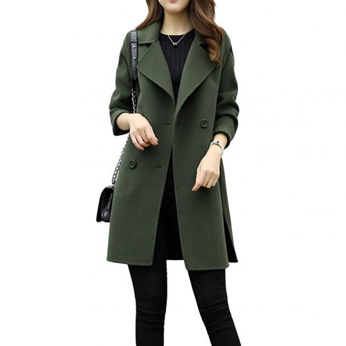 ML Two Breasted Ladies Long Sleeve Loose Suit Coat Jacket Women blazers Female Solid Color Long Suit loose sliming jacket | ML Double-Breasted Women’s Long Coat – Slimming Loose Fit Blazer Jacket | Fall & Winter Fashion for Women